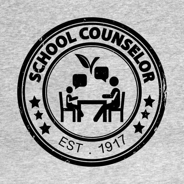 School Counselor Vintage Stamp Appreciation Gift by MoodPalace